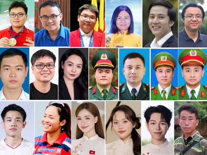 19 gương mặt đề cử xuất sắc lọt vòng Bình chọn trực tuyến của Giải thưởng "Gương mặt trẻ Việt Nam tiêu biểu" năm 2025. (Ảnh: Hội Liên hiệp Thanh niên Việt Nam)