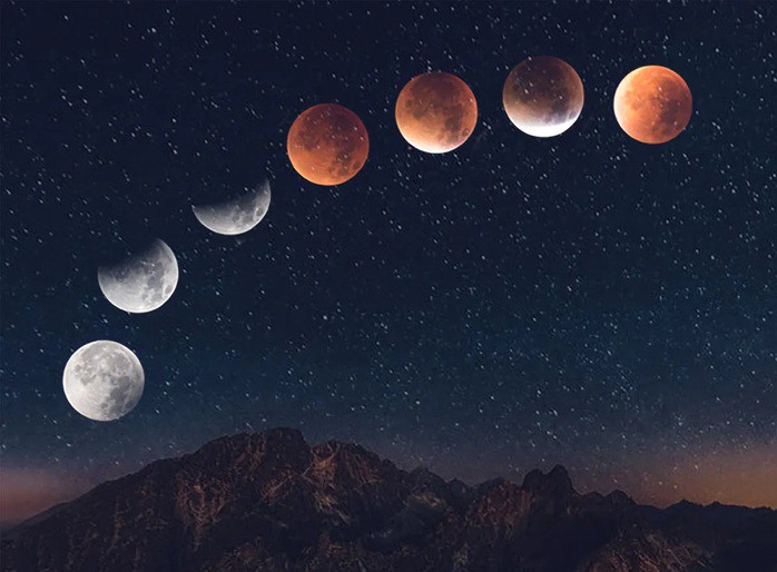 Đêm nay, người dân Việt Nam có thể ngắm "trăng máu" trong 58 phút - 1