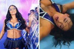 Người đẹp vật WWE mặc quá hớ hênh, lộ tình huống "đỏ mặt" trên sàn đấu