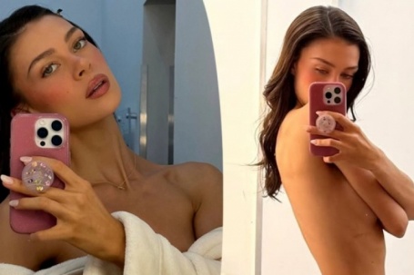 Vợ Brooklyn Beckham khoe ảnh bán nude gợi cảm