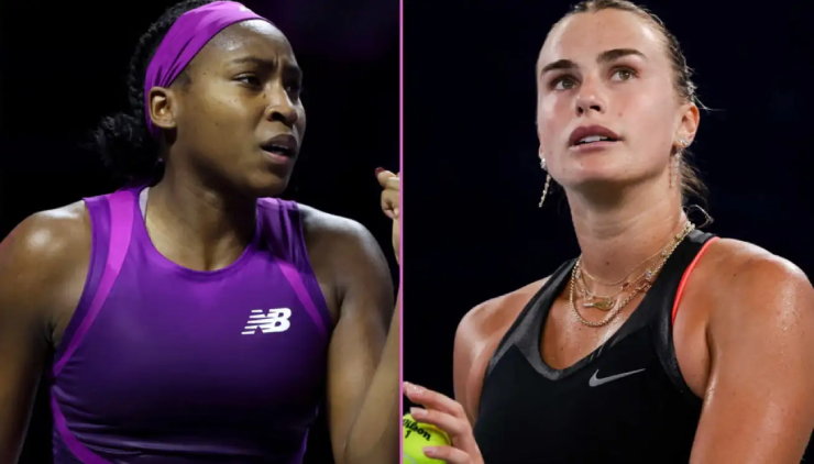 Gauff (bên trái) và Sabalenka dự kiến gặp Sabalenka ở bán kết
