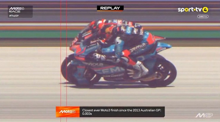 0,003s là khoảng cách chiến thắng nhỏ nhất kể từ năm 2013