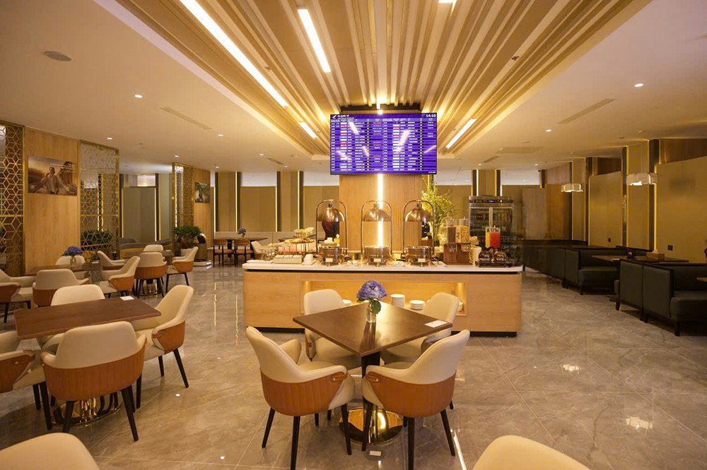 Phòng khách Bông Sen đem đến ấn tượng thị giác ngay tức thì cho hành khách