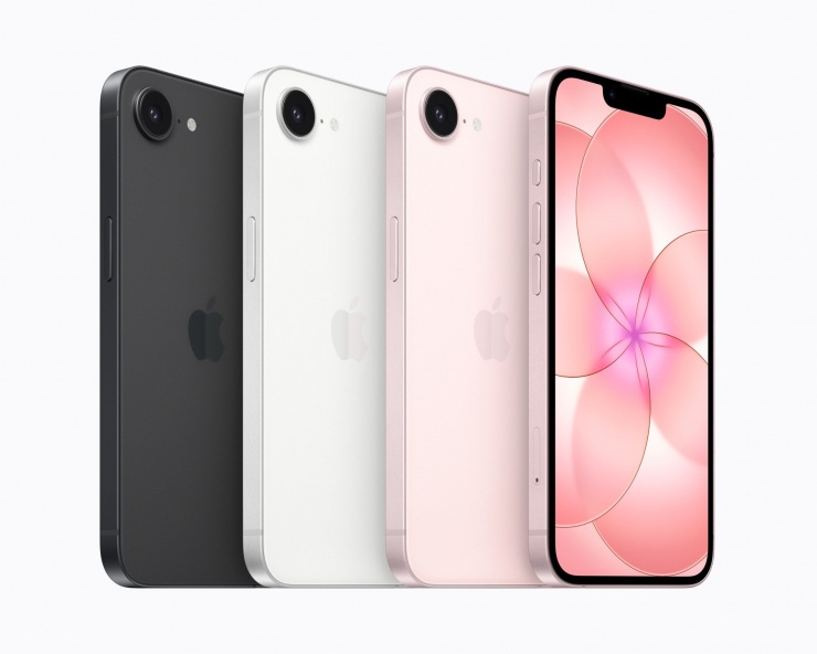 iPhone 17e với các phiên bản màu vừa ra mắt. Ảnh: Apple