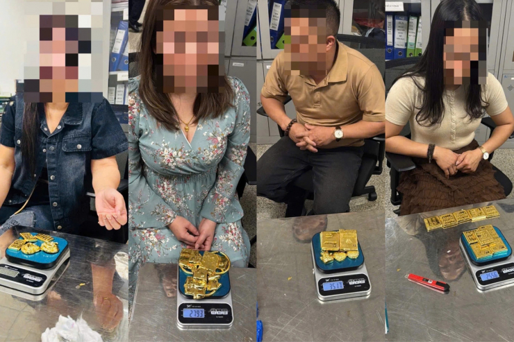 Các đối tượng bị cơ quan chức năng bắt giữ. Ảnh: Hải quan cung cấp