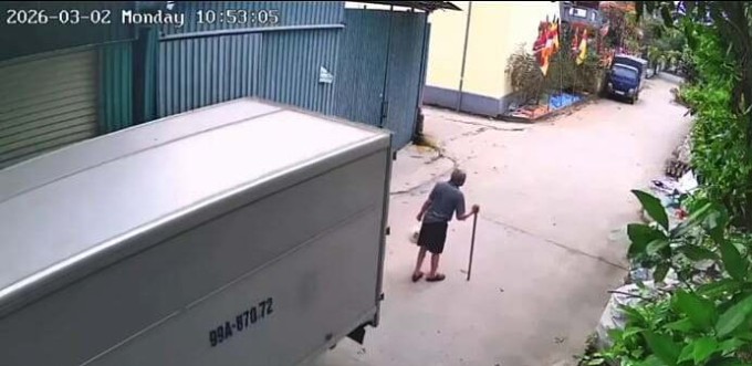 Hình ảnh cắt từ video tai nạn. Ảnh: CTV