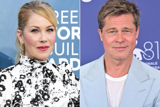 Christina Applegate và Brad Pitt hiện tại. Ảnh: Corbis