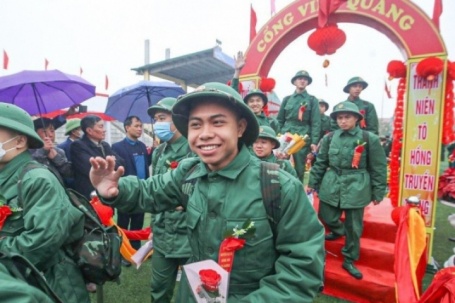Hôm nay, thanh niên cả nước lên đường nhập ngũ