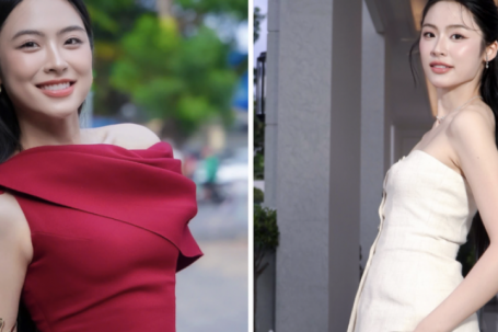 Á hậu quê Hải Phòng tăng 6 kg, vóc dáng 'mình hạc xương mai' thay đổi thế nào?