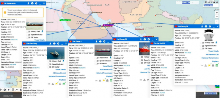Cục Hàng hải và Đường thủy Việt Nam cho biết, tính tới cuối ngày 3/3, vẫn có tàu và khoảng 160 thuyền viên Việt Nam đang hoạt động tại khu vực Trung Đông.