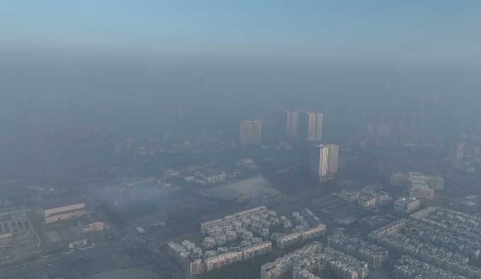 Ô nhiễm không khí ở Hà Nội cuối năm 2025. Ảnh: Thanh Hải