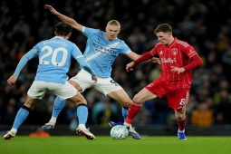 Video bóng đá Man City - Nottingham Forest: Rượt đuổi kịch tính (Ngoại hạng Anh)