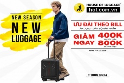 Bắt kịp nhịp sống sau Tết với nhiều ưu đãi vali, balo, túi xách tại House Of Luggage