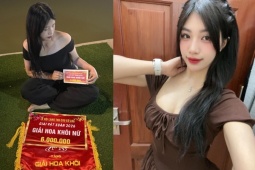 Hot girl Anh Thơ giật giải "Hoa khôi", hội vật làng còn vô số "đóa hồng" đẹp không kém
