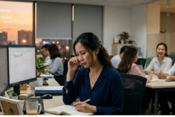 Mệt mỏi khi phải chạm mặt người yêu cũ nơi công sở mỗi ngày