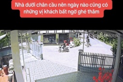 Ngôi nhà thường xuyên 'đón' khách lạc tay lái dưới chân cầu