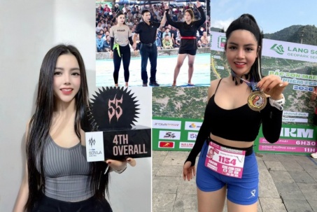 Người đẹp gym và chạy bộ "giấu" chồng, tung hoành sới vật hội làng