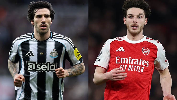 Với huyền thoại Scholes, Tonali còn gây ấn tượng hơn Rice