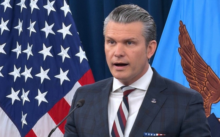 Bộ trưởng Chiến tranh Mỹ Pete Hegseth. (Ảnh: Times of Israel)