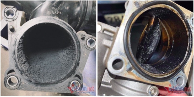 Nhiều chủ xe máy dầu rất ít vệ sinh kim phun, cổ hút, van ERG... dẫn tới nhiều bộ phận bị tắc nghẹt muội than. Ảnh: Hoàng Hiệp