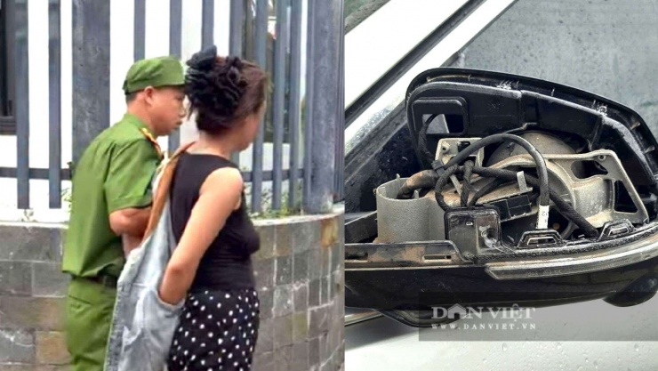 Nhận tin báo của người dân, Công an phường Nam Đông Hà đã kịp thời có mặt để khống chế người phụ nữ đập phá ô tô đậu ven đường, đảm bảo an toàn cho người dân địa phương. Ảnh: Ngọc Vũ