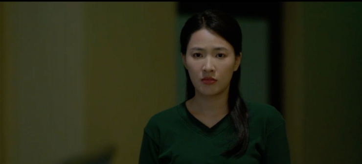 Lam Anh có phần hụt hẫng khi Minh Kiên chưa thổ lộ tình cảm. Ảnh VTV