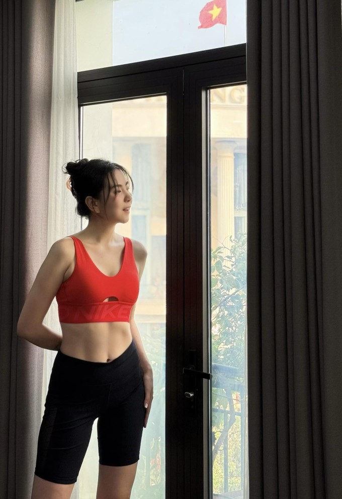 Mai Ngọc sau 9 tháng sinh con trai đầu lòng.