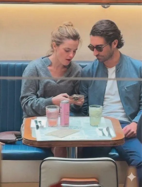 Emma và doanh nhân Mexico tại nhà hàng. Ảnh: Backgrid