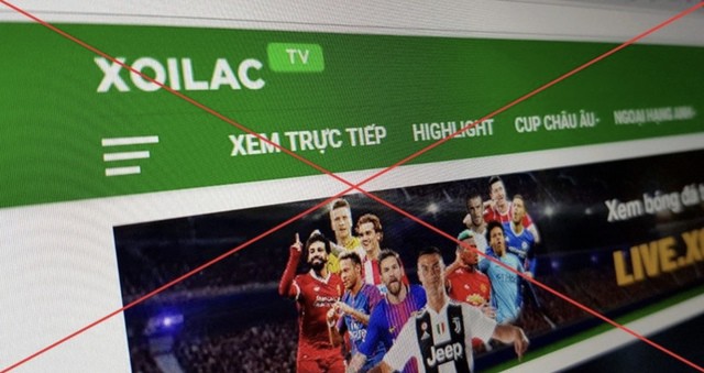 Hệ thống Xoilac TV bị triệt phá.