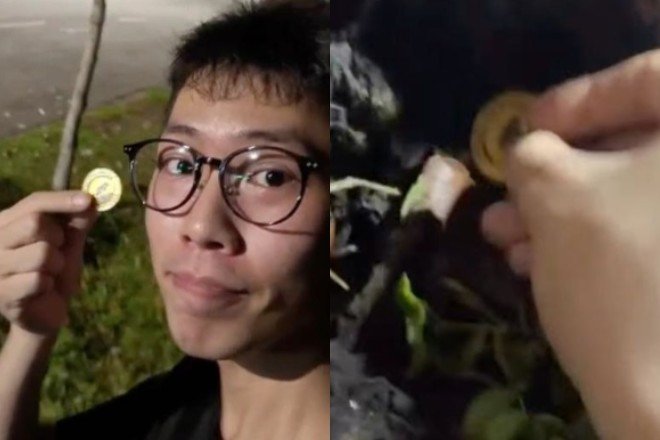 Tìm thấy đồng tiền vàng, chàng trai nhận thưởng hơn 5 tỷ đồng. Ảnh: X (Twitter)