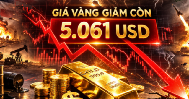 Giá vàng thế giới tiếp tục giảm