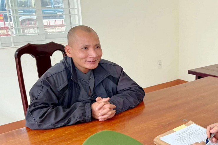 Nguyễn Đình Khánh (38 tuổi, trú xã Ba Đình, tỉnh Thanh Hóa) - đối tượng xâm hại con gái của chủ nhà sau cuộc nhậu tại Công an tỉnh Đắk Lắk.