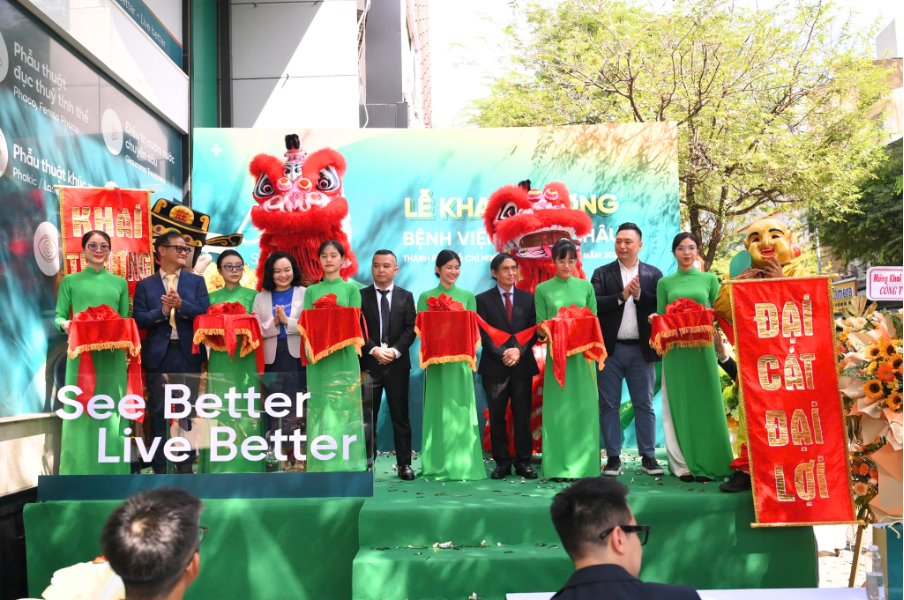 Bệnh viện Mắt Á Châu chính thức khai trương tại 141 Tôn Thất Đạm (TP.HCM). Ảnh: AEH