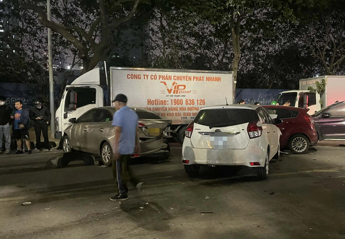 Hiện trường vụ tai nạn giao thông. Ảnh: M.T.