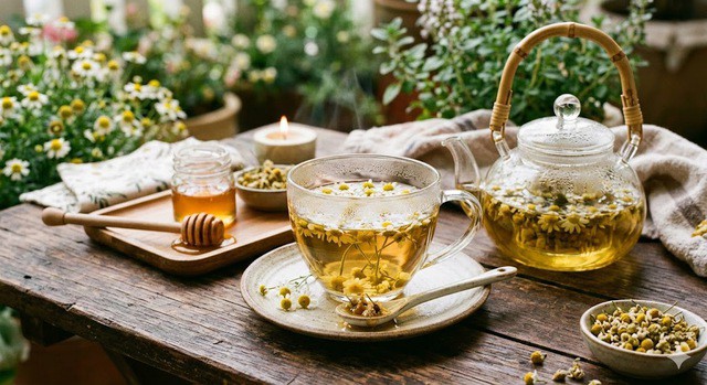 Trà hoa cúc tốt cho sức khỏe.