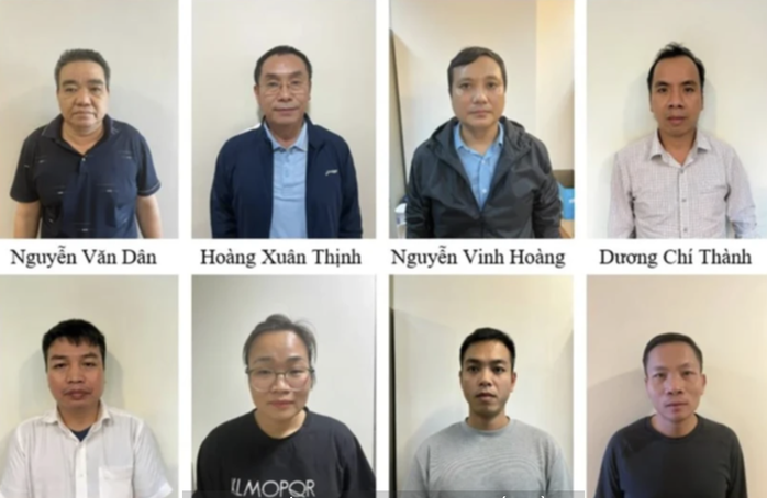 Các bị cáo trọng vụ án. Ảnh: Bộ Công an