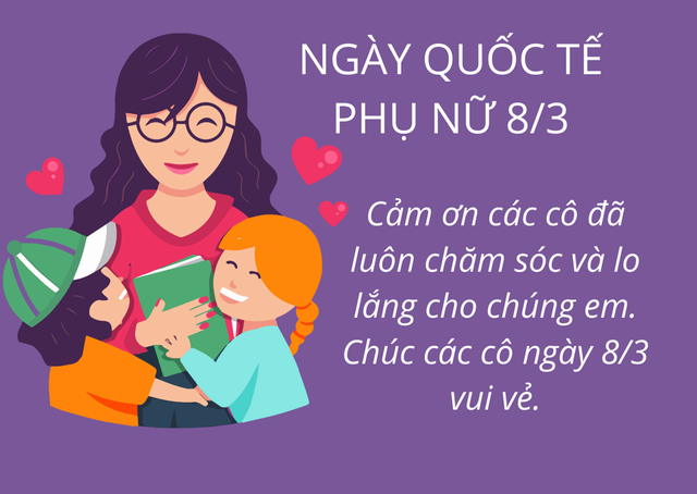 Những lời chúc ngày 8/3 tặng cô giáo của học trò là món quà tinh thần rất ý nghĩa.