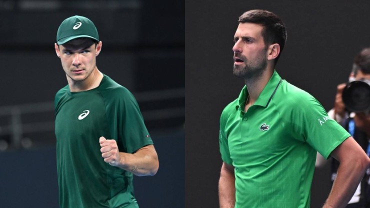 Djokovic (bên phải) dự kiến sẽ có trận khởi đầu tốt tại Indian Wells khi chạm trán Majchrzak (bên trái)