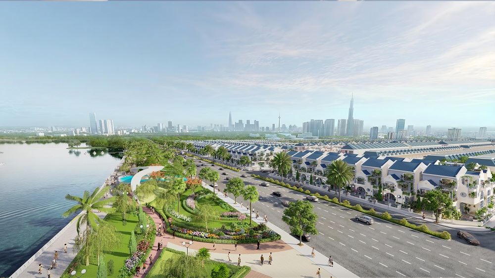 Hiep Phuoc Premia sở hữu pháp lý minh bạch, sổ đỏ từng nền, sở hữu lâu dài cùng hạ tầng hoàn thiện. (Ảnh phối cảnh)