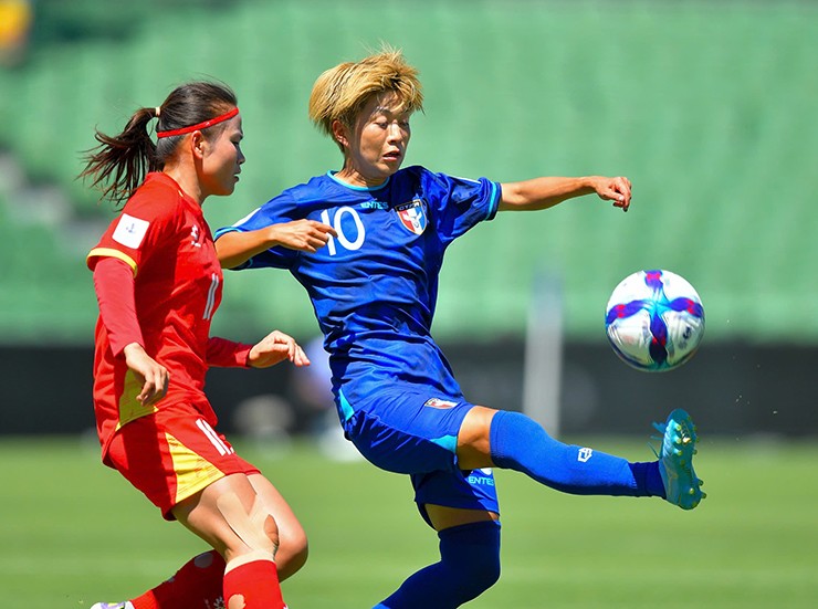 ĐT nữ Việt Nam nhận thất bại đáng tiếc trước ĐT nữ Đài Loan (Trung Quốc).