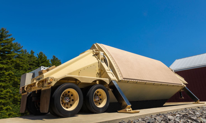 Radar AN/TPY-2 bản nâng cấp trong bức ảnh đăng hồi tháng 5/2025. Ảnh: RTX