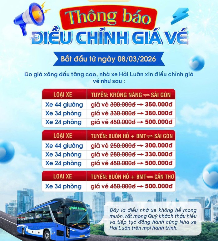 Không chỉ tăng giá vé, một số doanh nghiệp vận tải còn phải tạm dừng một số tuyến cố định do khó khăn về nguồn nhiên liệu.&nbsp;