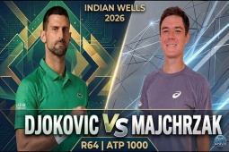 Video tennis Djokovic - Majchrzak: Bản lĩnh "Nole", 3 set đua tài (Indian Wells)