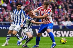 Video bóng đá Atletico Madrid - Real Sociedad: Người hùng dự bị (La Liga)