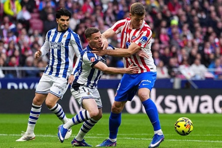 Video bóng đá Atletico Madrid - Real Sociedad: Người hùng dự bị định đoạt trận cầu 5 bàn (La Liga)