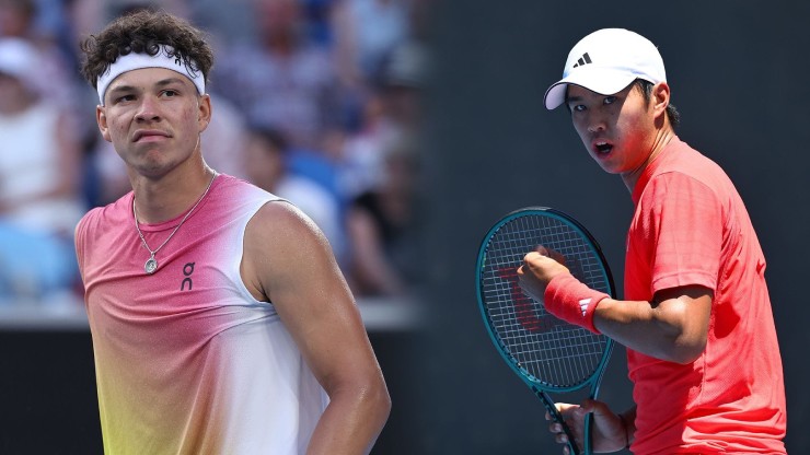 Tien (bên phải) đang có phong độ tốt, việc đánh bại Shelton (bên trái) là hoàn toàn có thể xảy ra