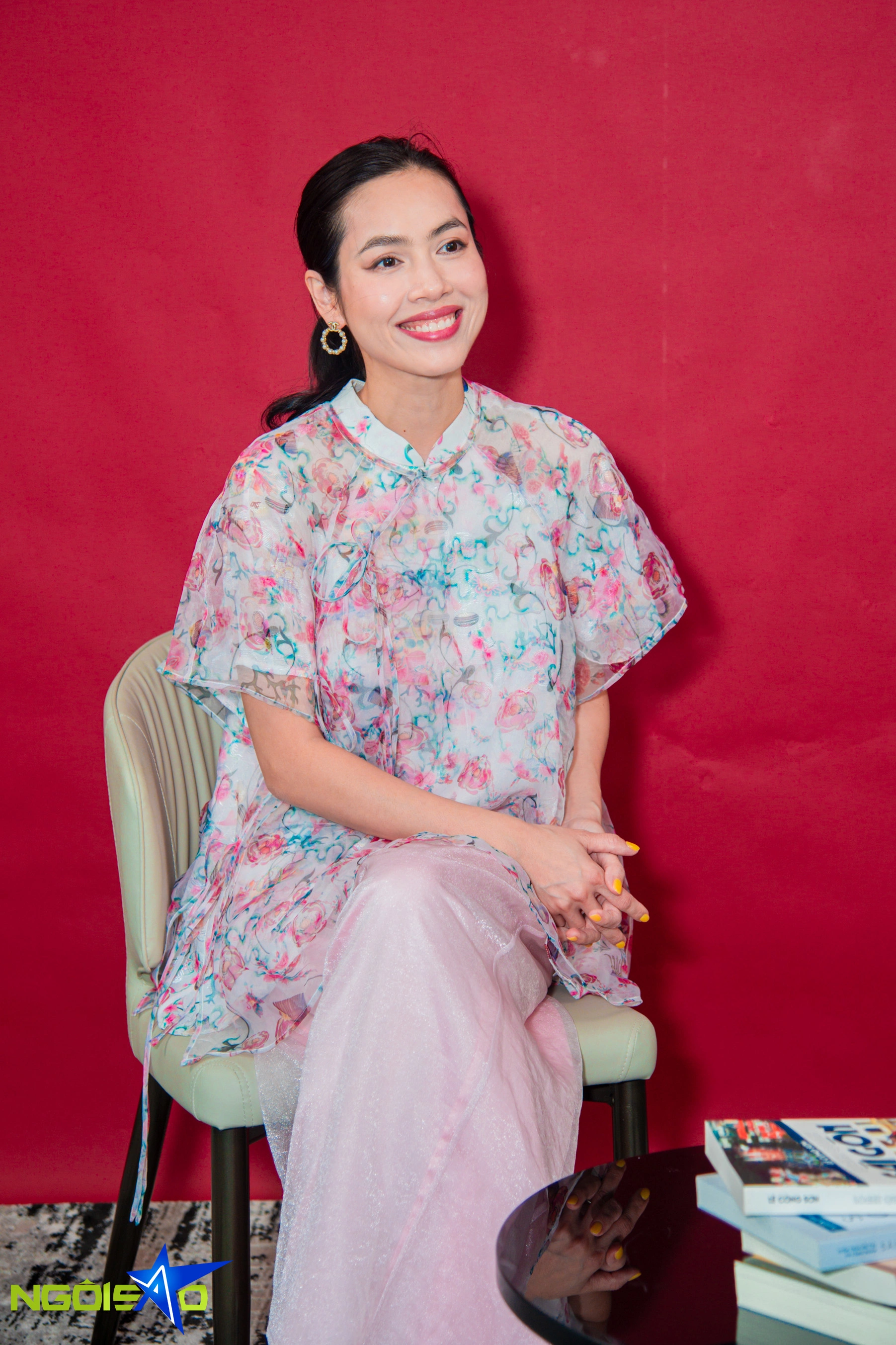 Vũ Hoàng My trong buổi phỏng vấn với&nbsp;Ngôi Sao. Ảnh:&nbsp;Nguyễn Đức Duy