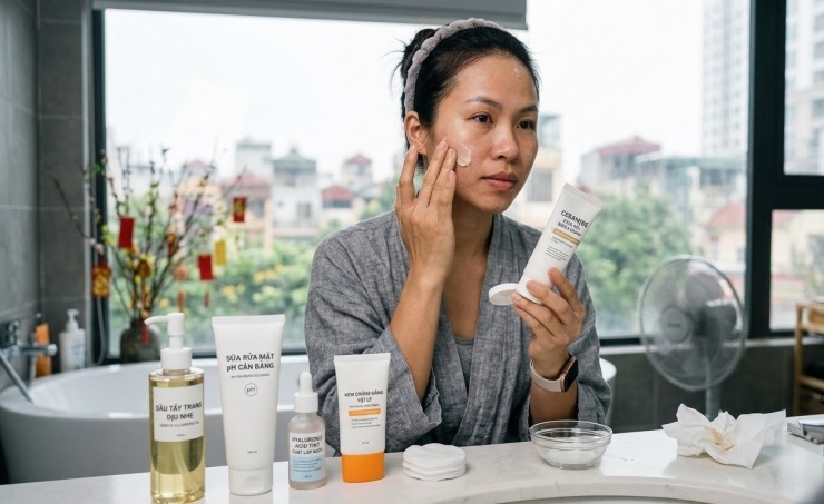 Quy trình chăm sóc và phục hồi da cần kỹ lưỡng và kiên trì.