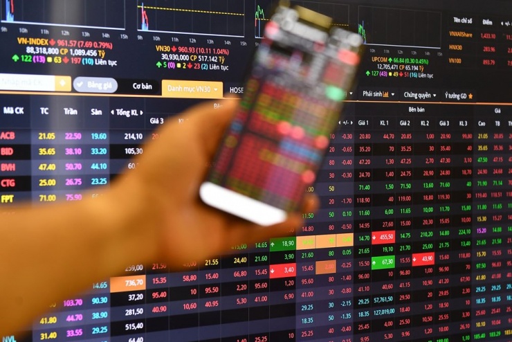 Cổ phiếu Việt lao dốc. Ảnh: HH