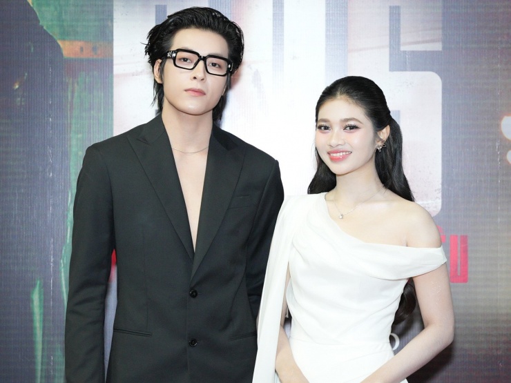 Diễn viên Vĩnh Đam và Á hậu Minh Kiên.